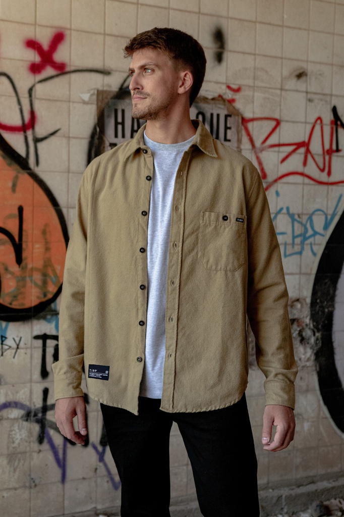 CAMISA VIYELA PESADA ML - CABIN BEIGE