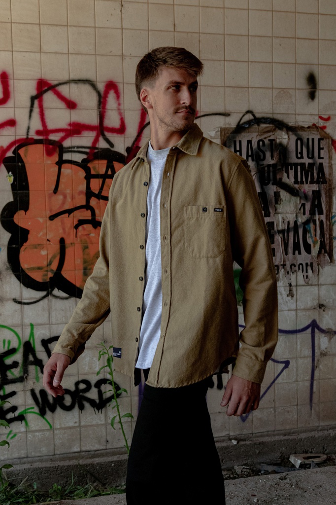 CAMISA VIYELA PESADA ML - CABIN BEIGE