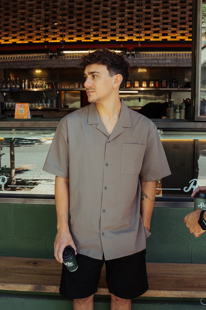 CAMISA MC RELAXED - LOTUS