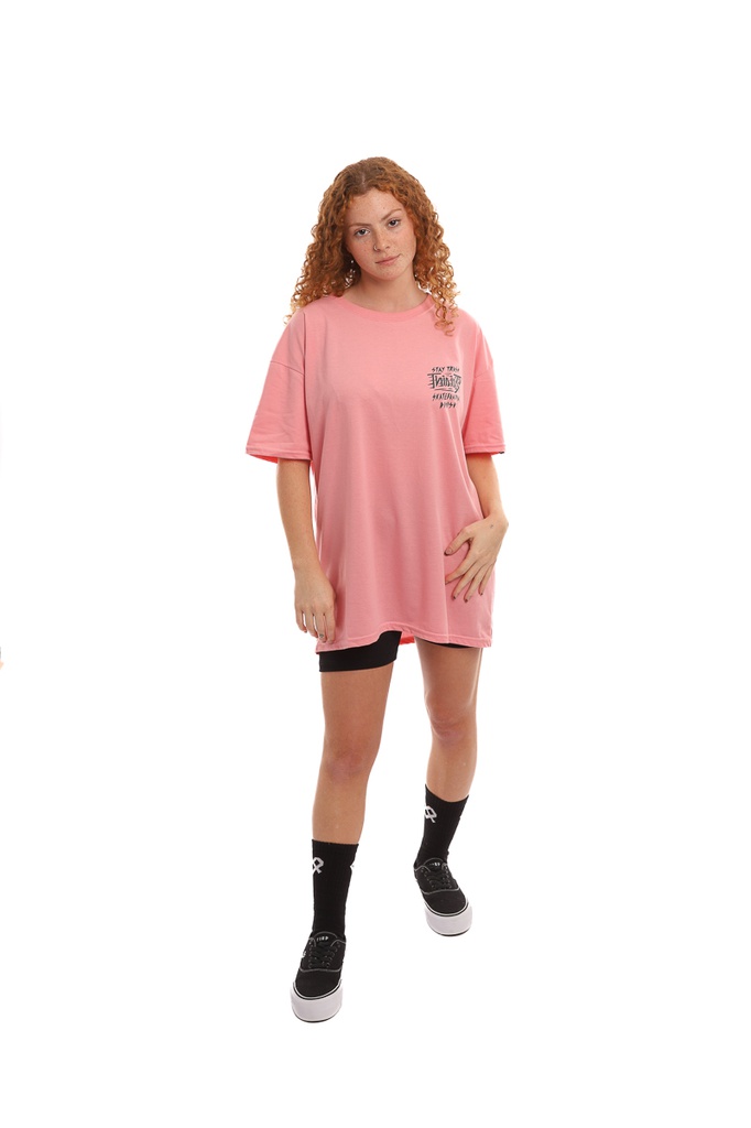 REMERA MANGAS CORTAS OVERSIZE MUJER - TRASHERA