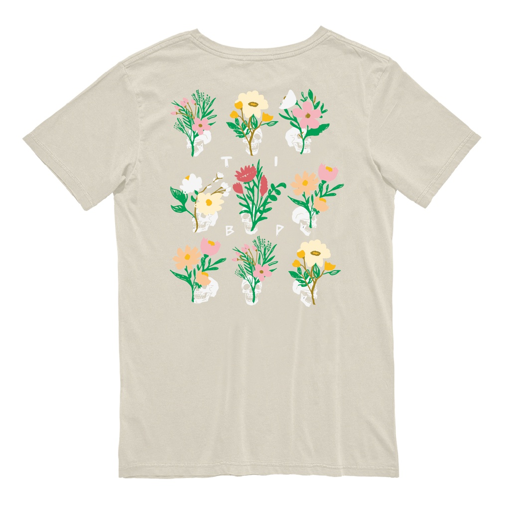 REMERA MC - FLOWERS & BONES