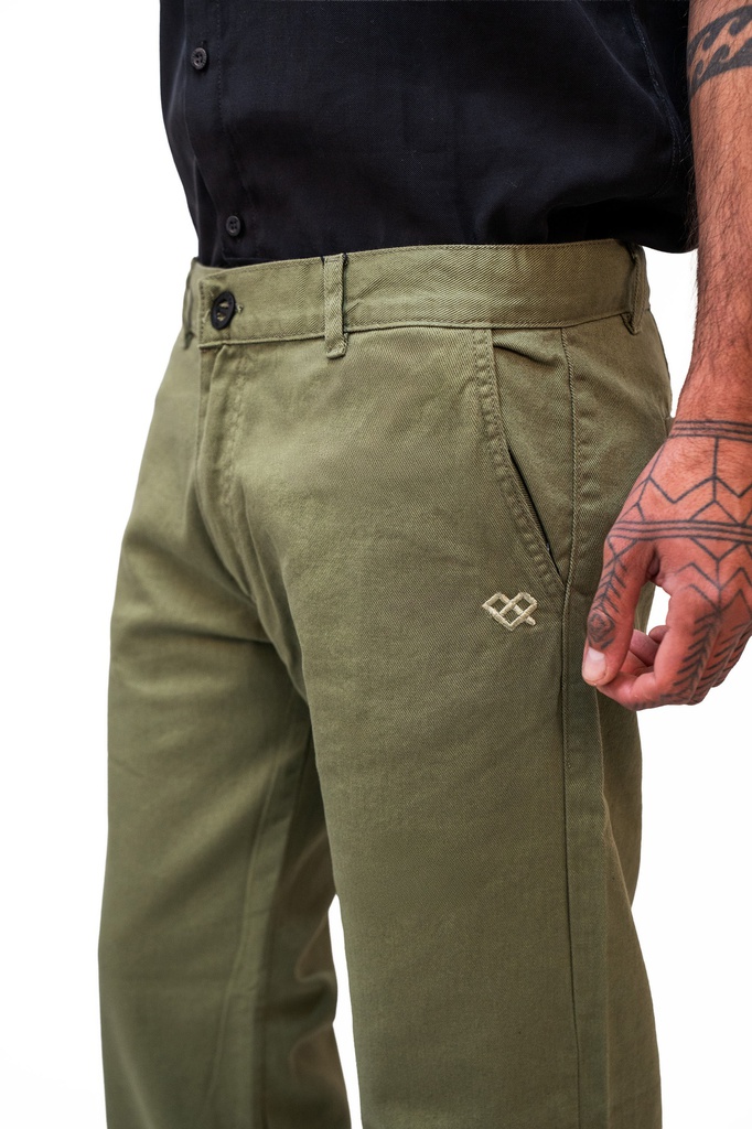 PANTALON GABARDINA LOOSE FIT - STOCK PLAZA