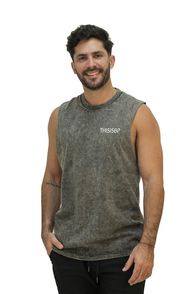 REMERA SIN MANGA RELAXED - ISO STONE