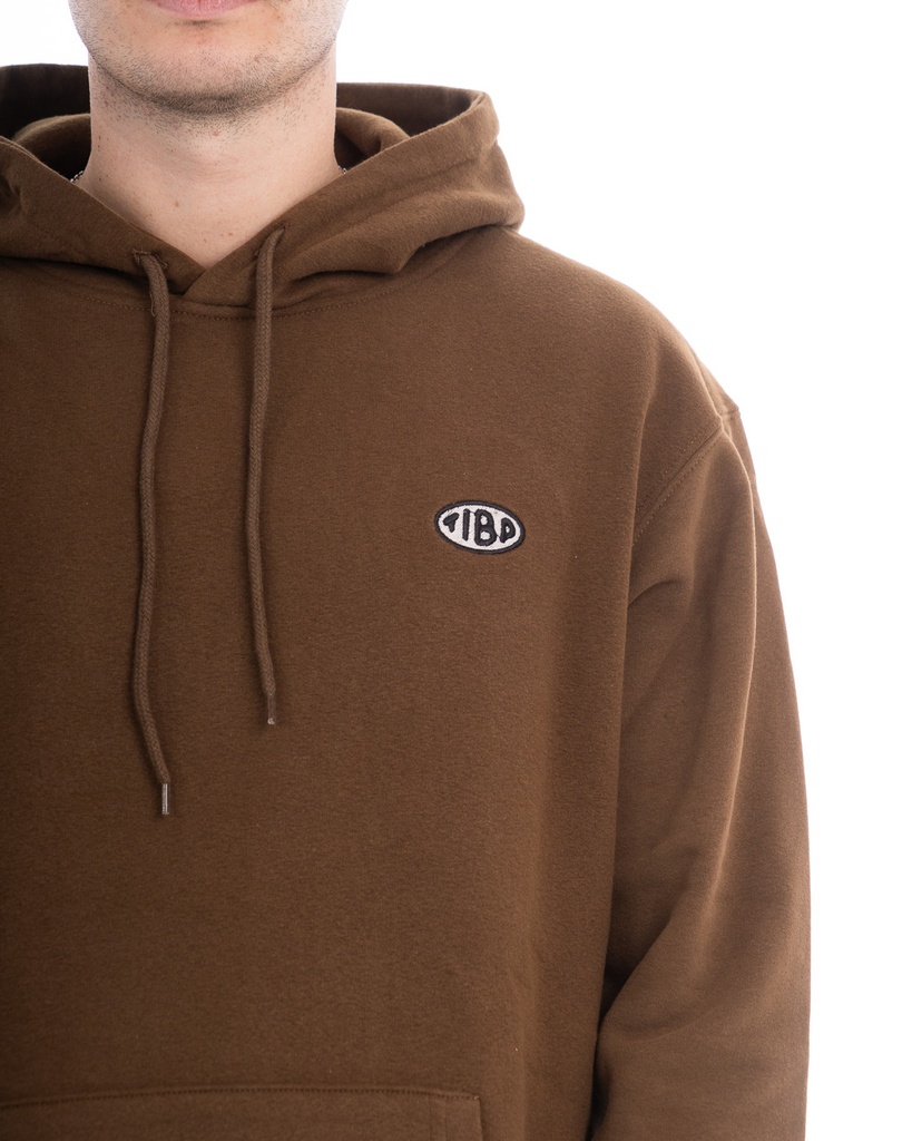 BUZO CANGURO CON CAPUCHA RELAXED FIT - TUNDRA CHOCO