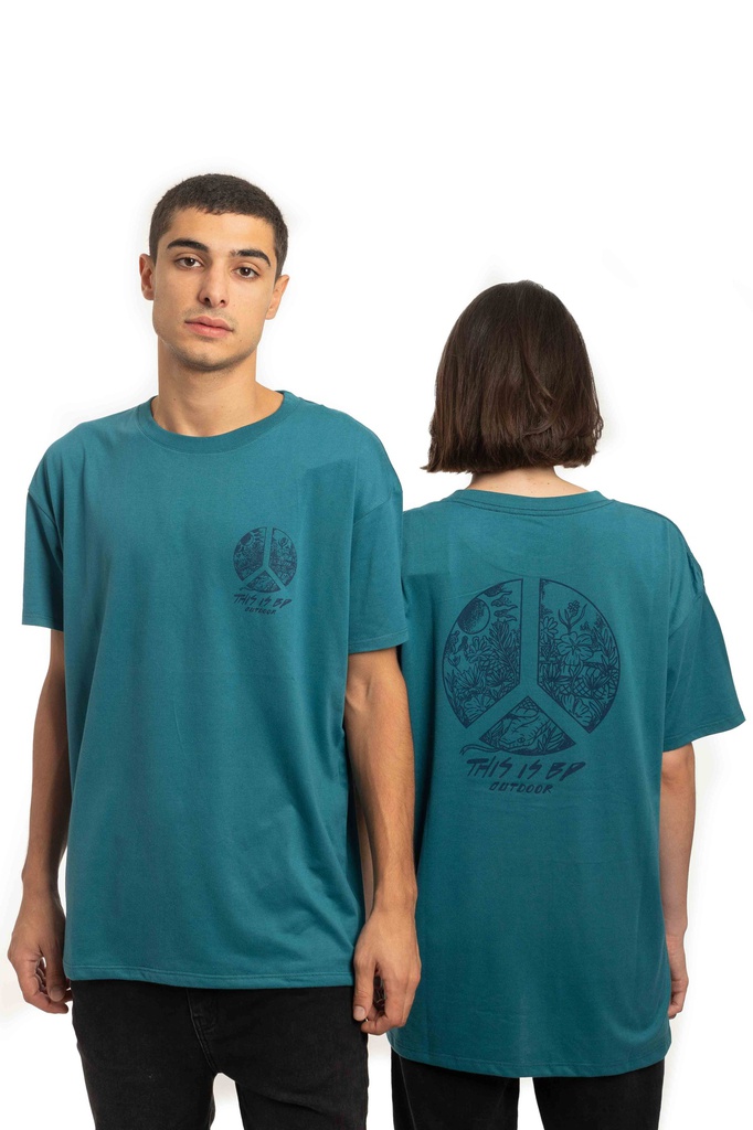 REMERA MANGA CORTA OVERSIZE - DESIERTO