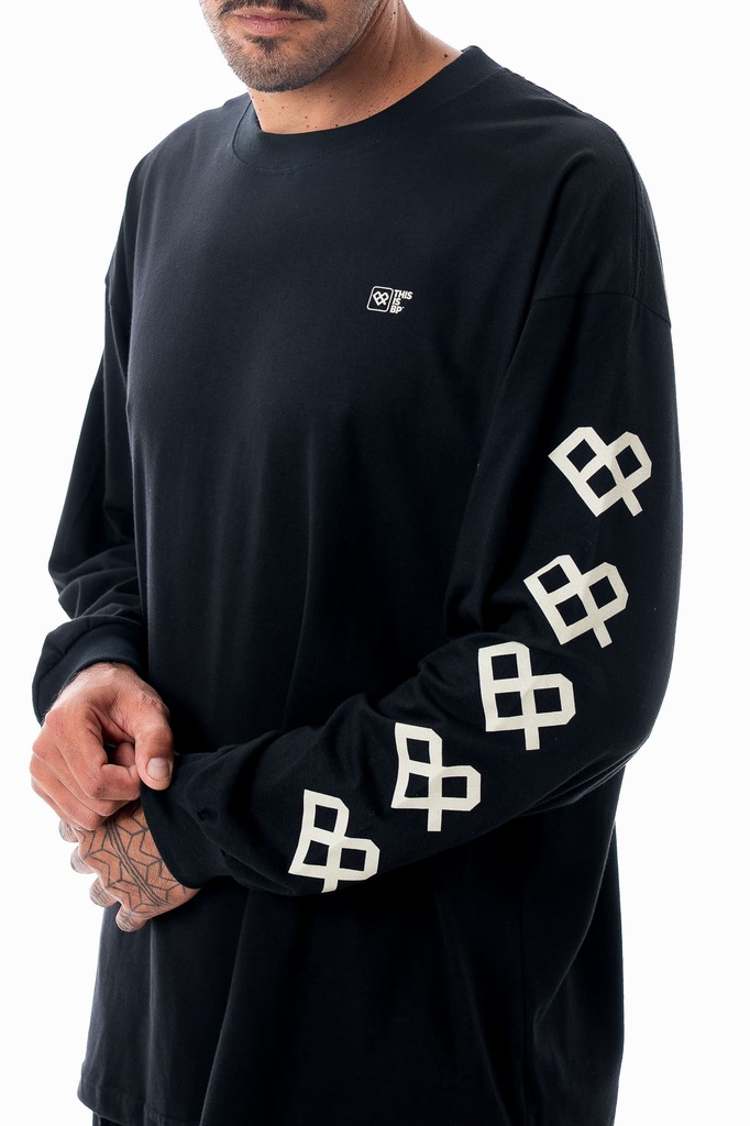 REMERA MANGAS LARGAS RELAXED - CREW BP