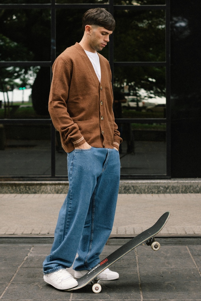 SWEATER CARDIGAN - BROWN SUGAR