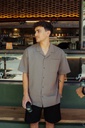 CAMISA MANGA CORTA RELAXED FIT - LOTUS