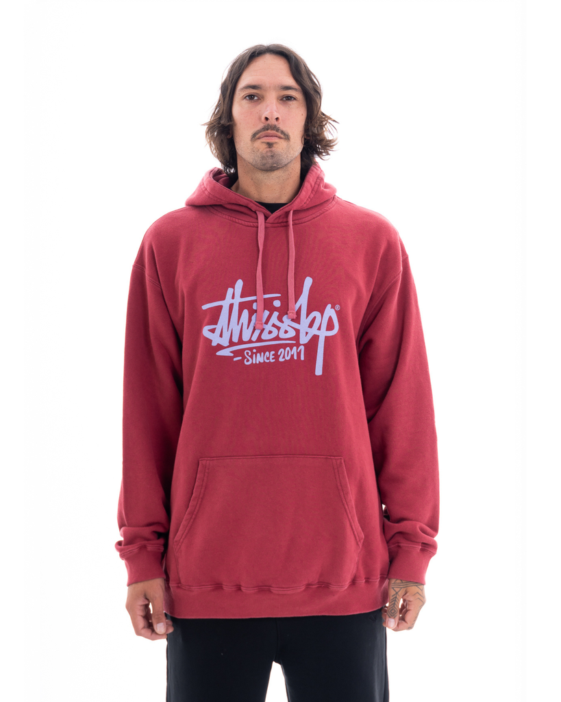 BUZO CANGURO CON CAPUCHA RELAXED FIT RUSTICO - NIDO VIOLETA