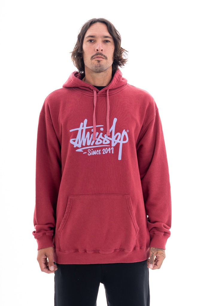 BUZO CANGURO CON CAPUCHA RELAXED FIT RUSTICO - NIDO VIOLETA