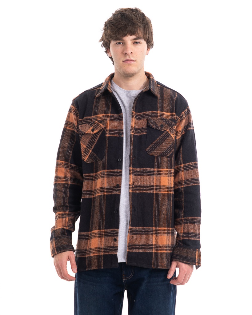 CAMISACO DE PAÑO REGULAR FIT- COMBINADO