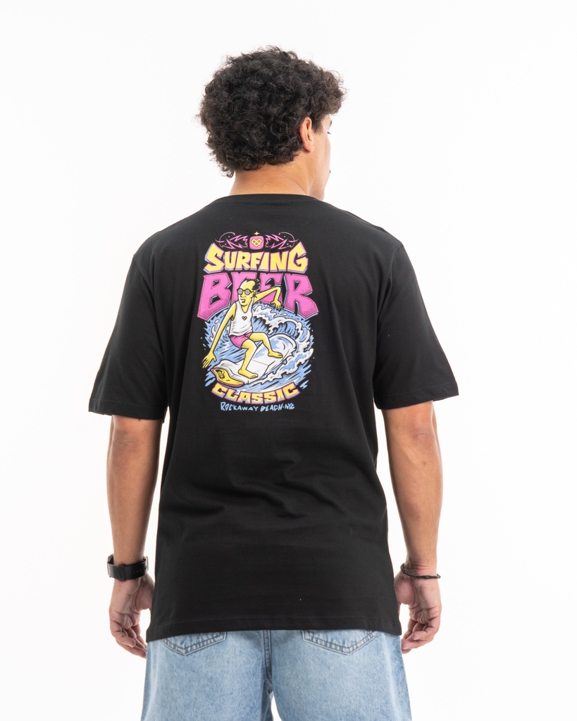 REMERA MANGA CORTA - SURFING BEER
