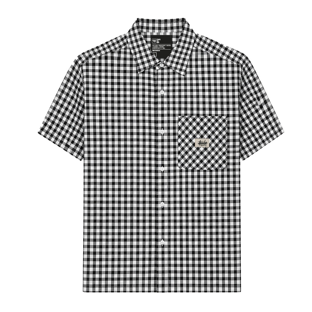 CAMISA MANGA CORTA LOOSE FIT - CUADROS