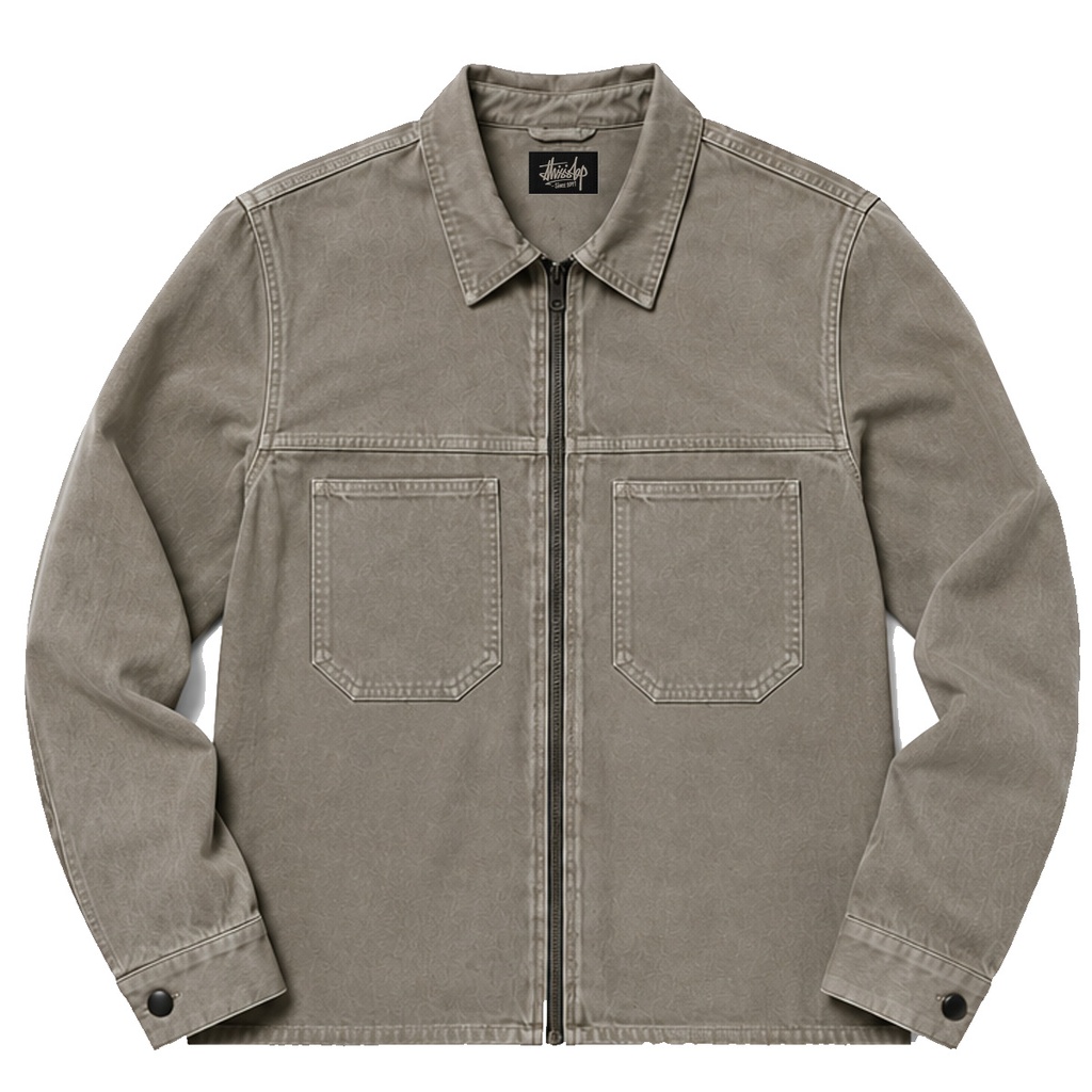 CAMPERA LOOSE FIT- GABARDINA WASH CONCRET
