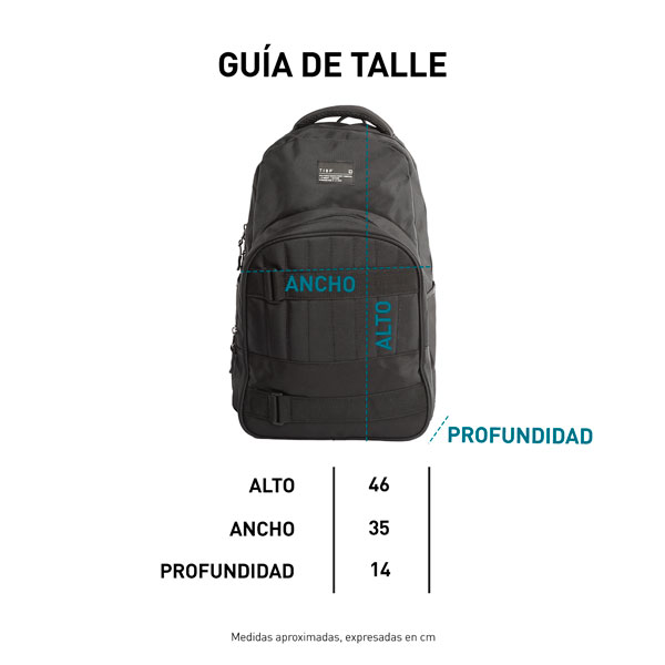 Tabla de talles MOCHILA - RANGER