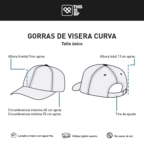 Tabla gorra visera curva