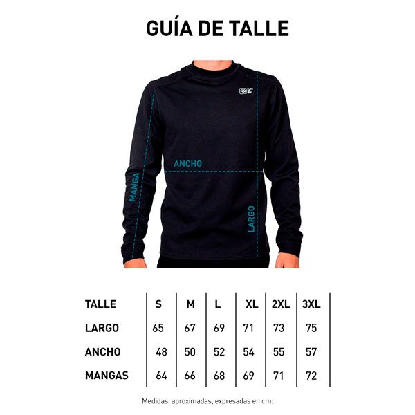 Tabla de talle Remera Interior W22