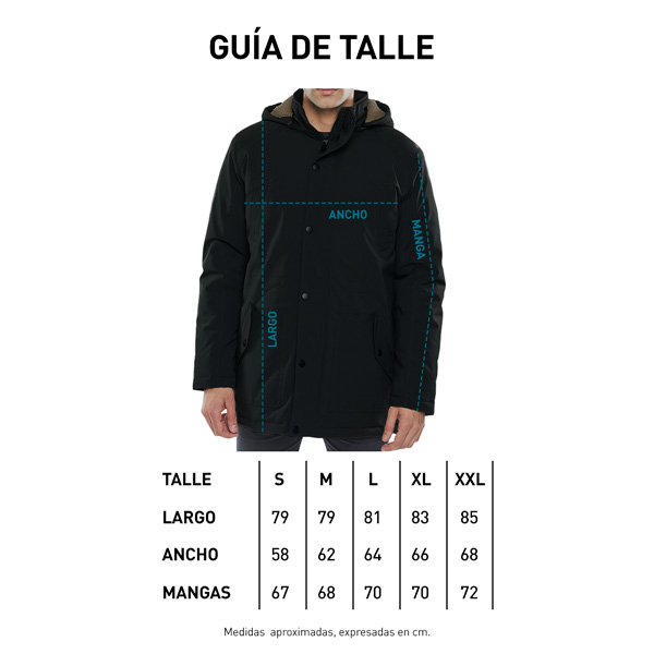 Tabla de talle campera Guindo W22