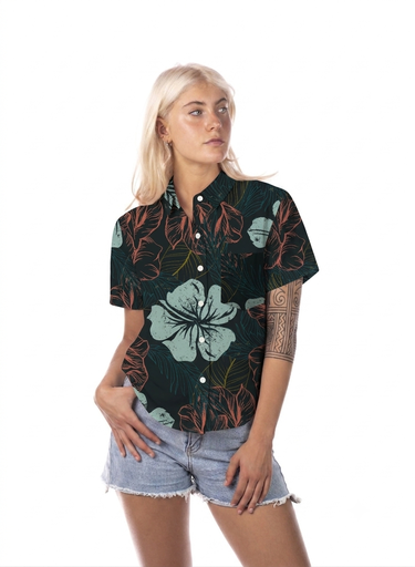 [107215011         ] CAMISA MANGAS CORTAS MUJER - ARRECIFE