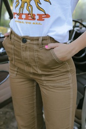 [105215004         ] PANTALON GABARDINA MUJER - BAGGY