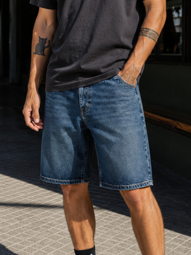 [086215177] BERMUDA URBANA DENIM - BLUE STONE