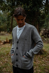 [081215027] CARDIGAN - SILVER