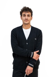 [081215030] CARDIGAN - BLACK MAMBA