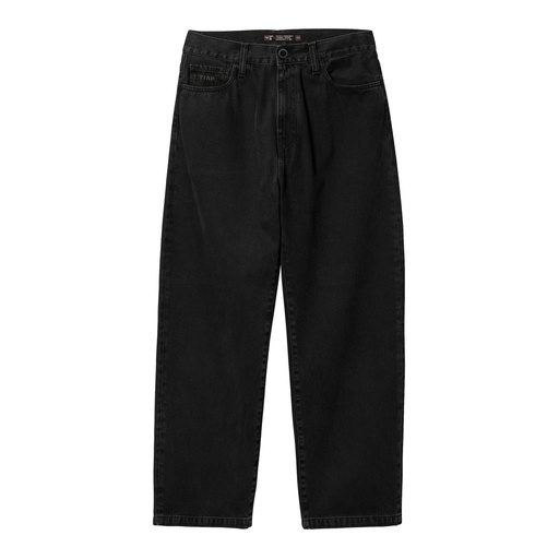 [083215091] PANTALON DENIM REGULAR FIT - R BLACK