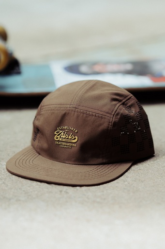 [016215213] GORRA 5 PANELES- MICROFIBRA BROWN
